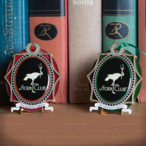 stork club ornament medallions